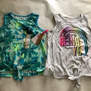 Justice Tank Top Girls Large Lot Of 2